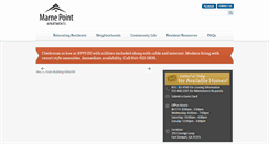 Desktop Screenshot of marnepointapartments.com